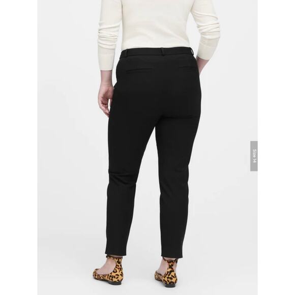 Banana Republic Curvy Sloan Slimming Bi-Stretch Pants Black Size 12 NWT - Picture 2 of 10